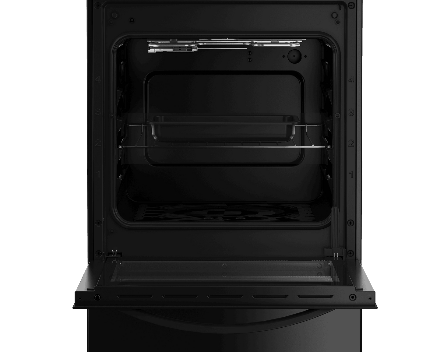 Cuisinière Electrique 4 Plaques 50X50 Noir