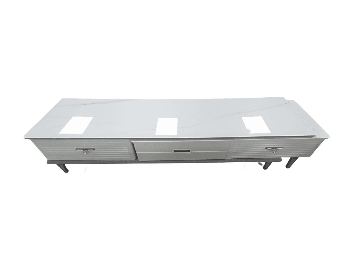 Table Basse et Table TV (blanc gris)